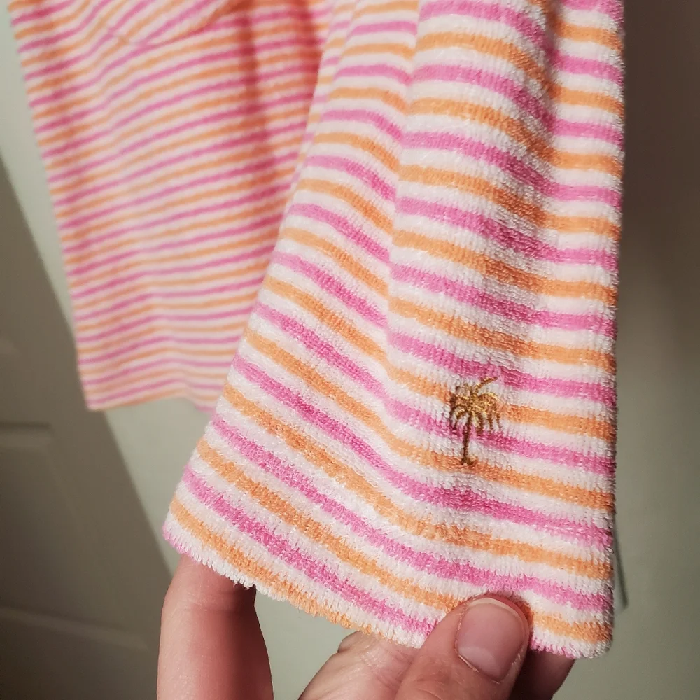 Lilly Pulitzer Terrycloth Pink Mini Dress Swim Cover Up Summer - Picture 6 of 11